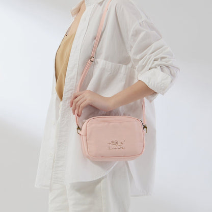 Hinoki - Pink Canvas Travel Pouch