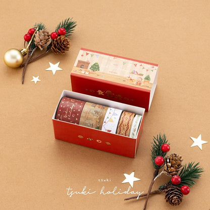 Tsuki Holiday Christmas Washi Tape Set ☾