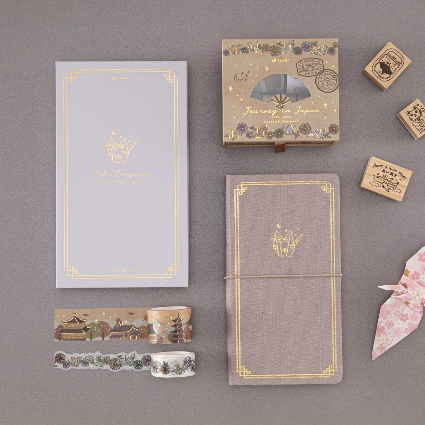 Tsuki ‘Calm Origami’ Travel Notebook ☾