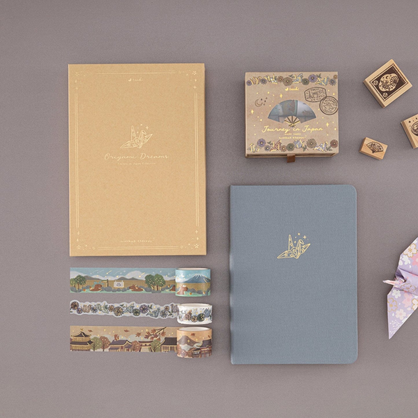 Tsuki ‘Origami Dreams’ Kraft Paper A5 Bullet Journal ☾