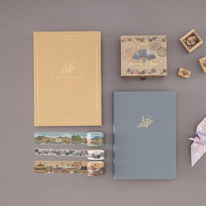 Tsuki ‘Origami Dreams’ Kraft Paper A5 Bullet Journal ☾