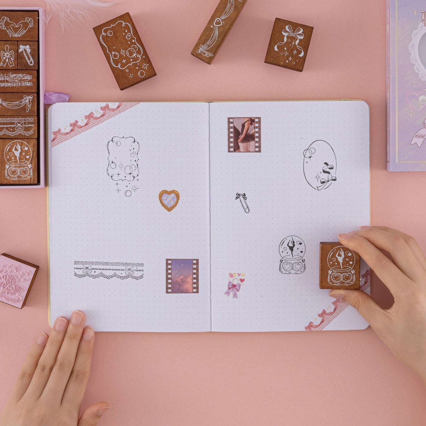 Tsuki ‘Sweet Ballet’ Bullet Journal Stamp Set ☾