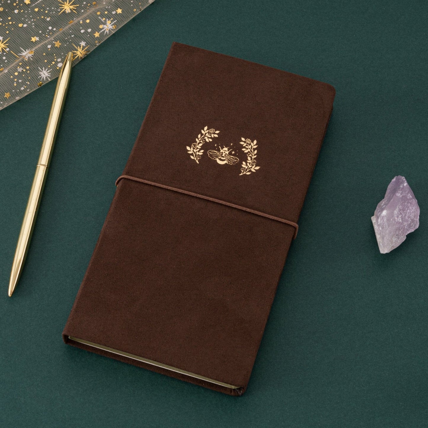 Tsuki ‘Honey Bee’ Luxury Travel Notebook ☾