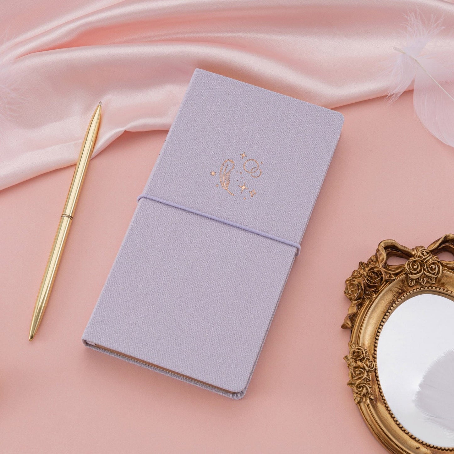 Tsuki ‘Soft Feather’ Luxury Travel Notebook ☾