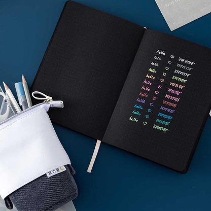 Tsuki 'Midnight Edition' Black Page Bullet Journal ☾