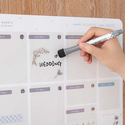 Tsuki Reusable Weekly Wall Planner ☾