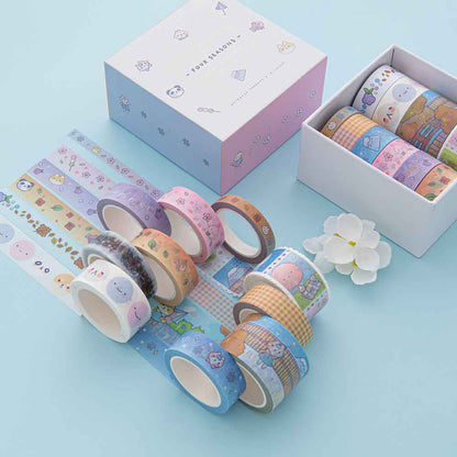 Tsuki ‘Four Seasons' Washi Tape Set ☾ @milkkoyo x NotebookTherapy