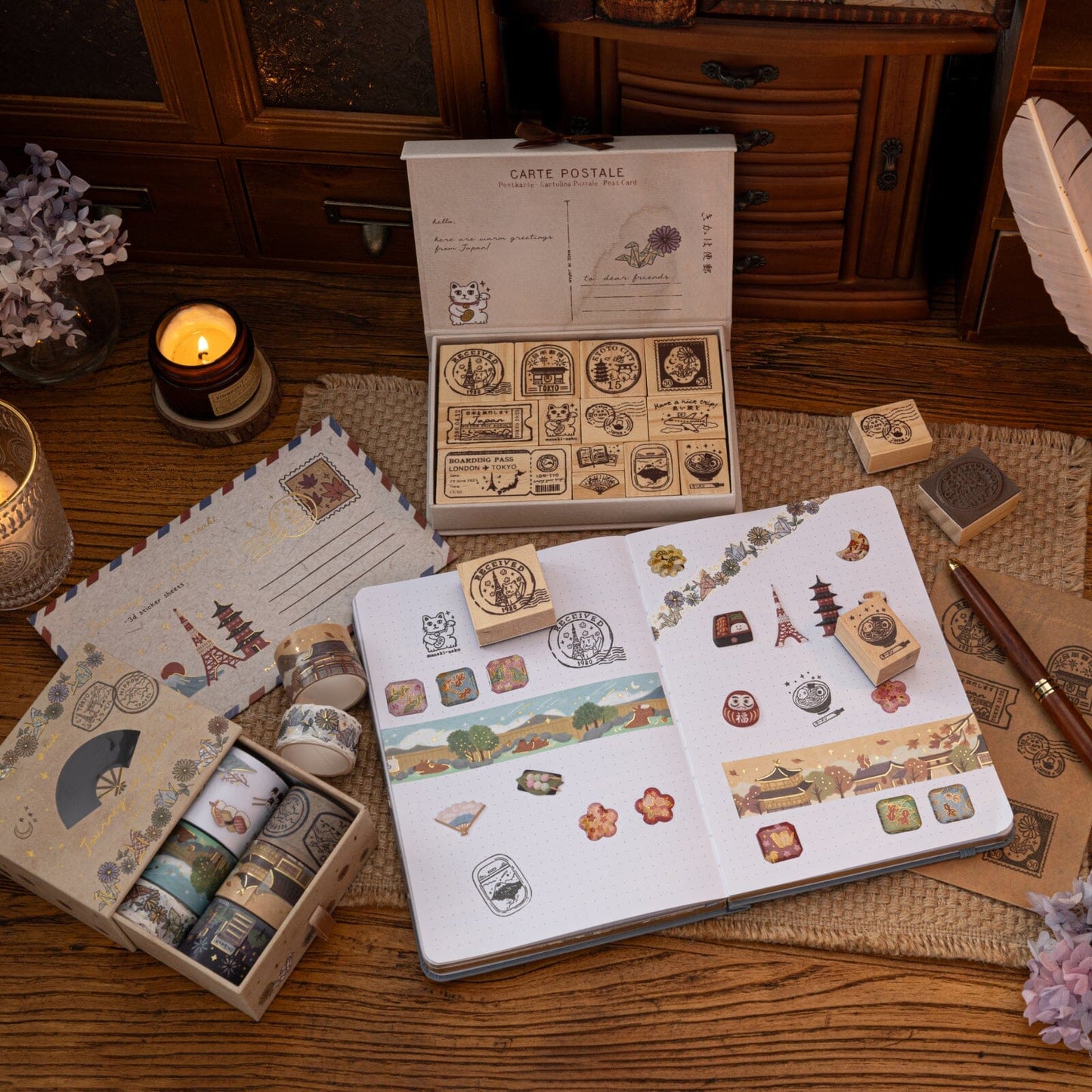 Tsuki ‘Calm Origami’ Travel Notebook ☾