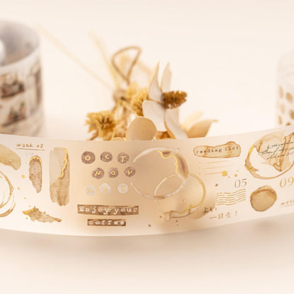 Hinoki - ‘Into the Cafe' PET Decorative Tape Set