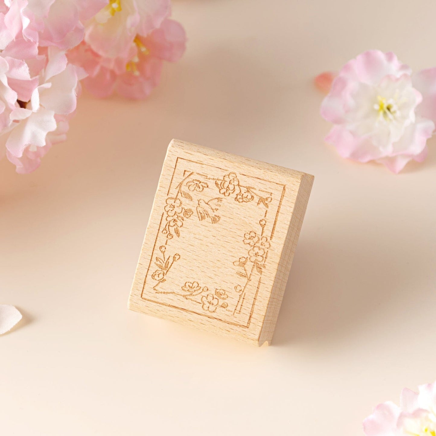 Hinoki - ‘Into the Song' Engraved Wooden Stamps Set
