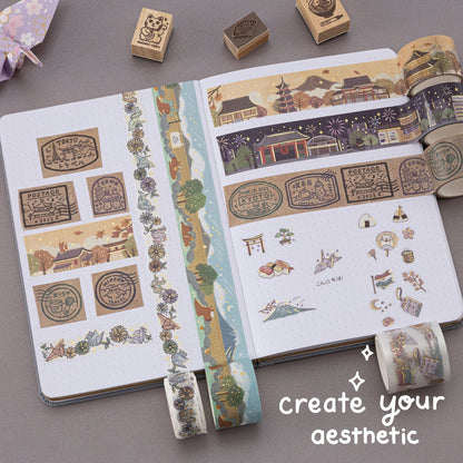Tsuki ‘Journey in Japan’ Washi Tape Set ☾