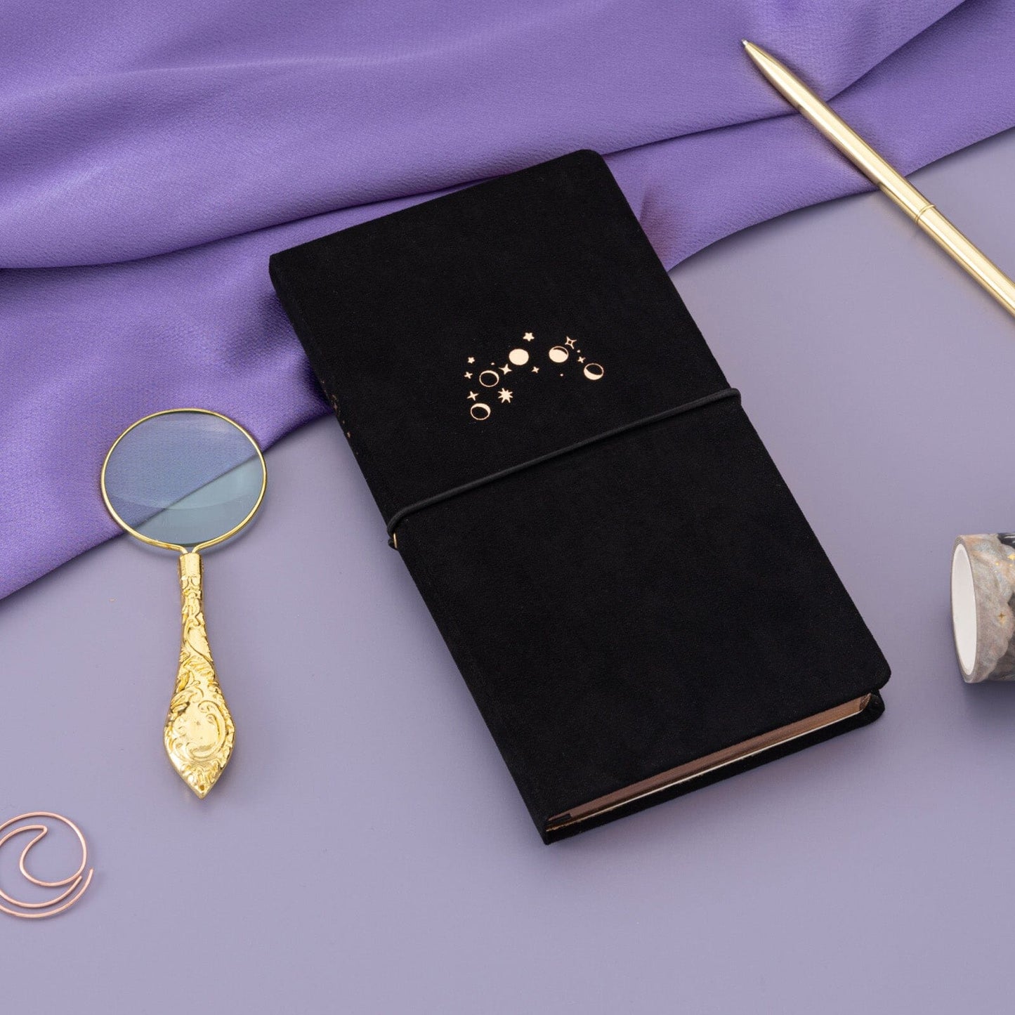 Tsuki ‘Moonlit Whisper’ Limited Edition Luxury Travel Notebook  ☾