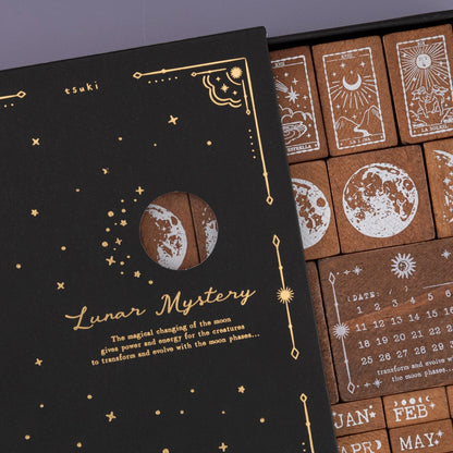 Tsuki ‘Lunar Mystery’ Bullet Journal Stamp Set ☾