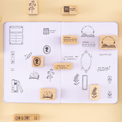 Tsuki ‘Our Stories’ Reading Journal Stamp Set ☾