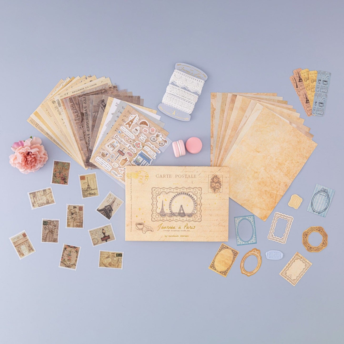 Tsuki ‘Journée à Paris’ Scrapbook Sticker Set ☾