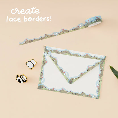 Tsuki ‘Playful Panda’ Washi Tape Set