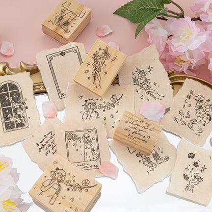 Tsuki ‘Sakura Days’ Bullet Journal Stamp Set ☾