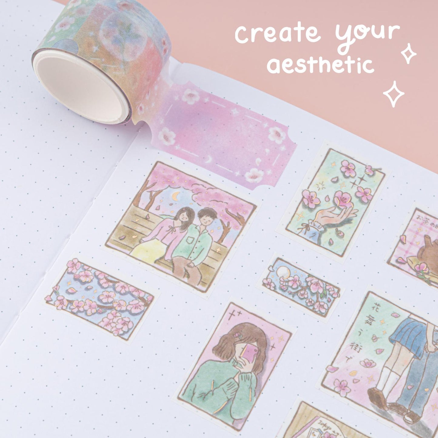 Tsuki ‘Sakura Days’ Washi Tape Set ☾