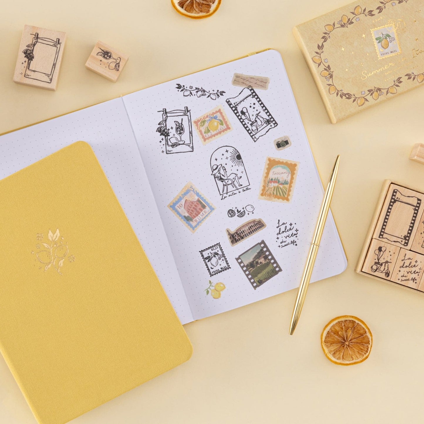 Tsuki ‘Summer in Italy’ Bullet Journal Stamp Set ☾