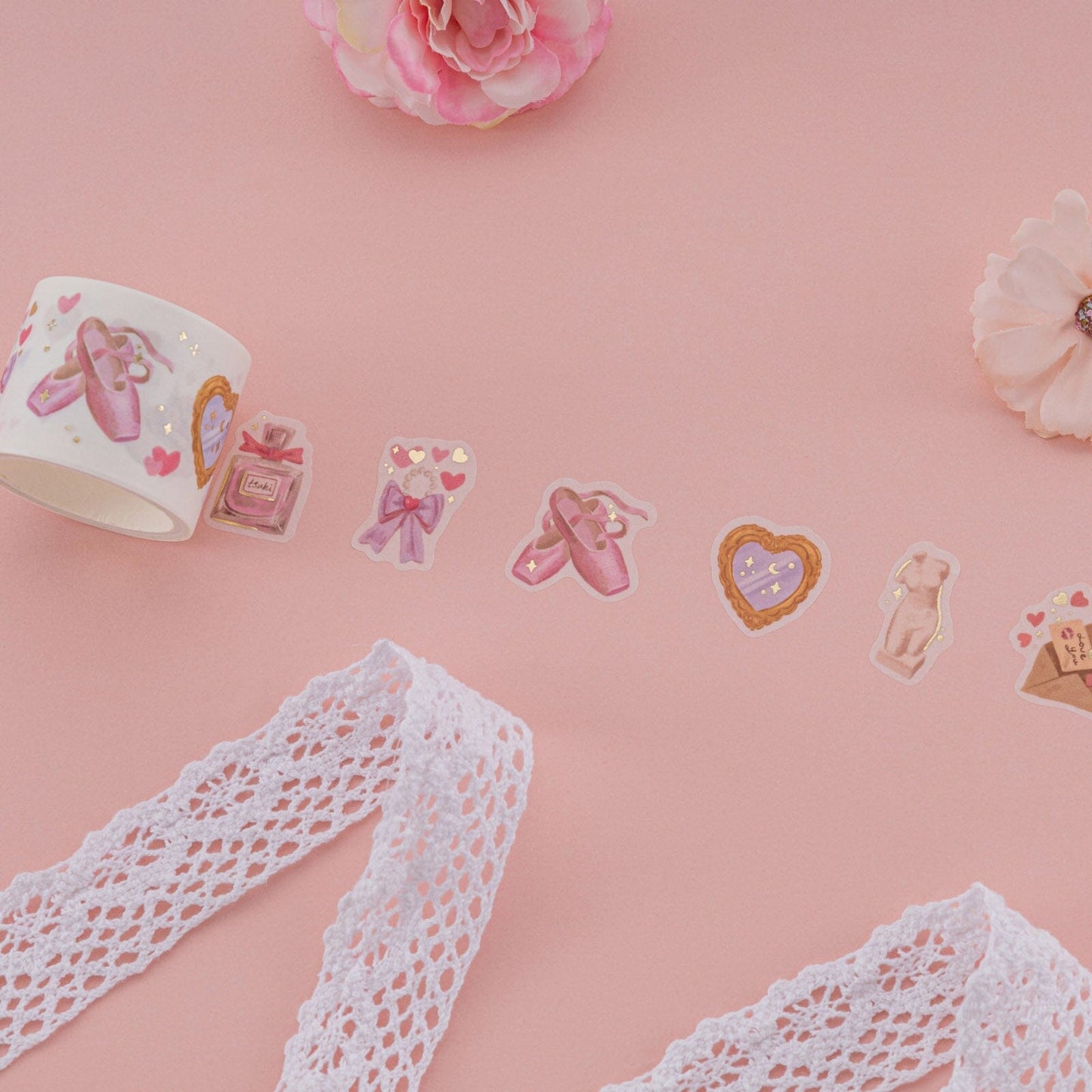 Tsuki ‘Sweet Ballet’ Washi Tape Set ☾