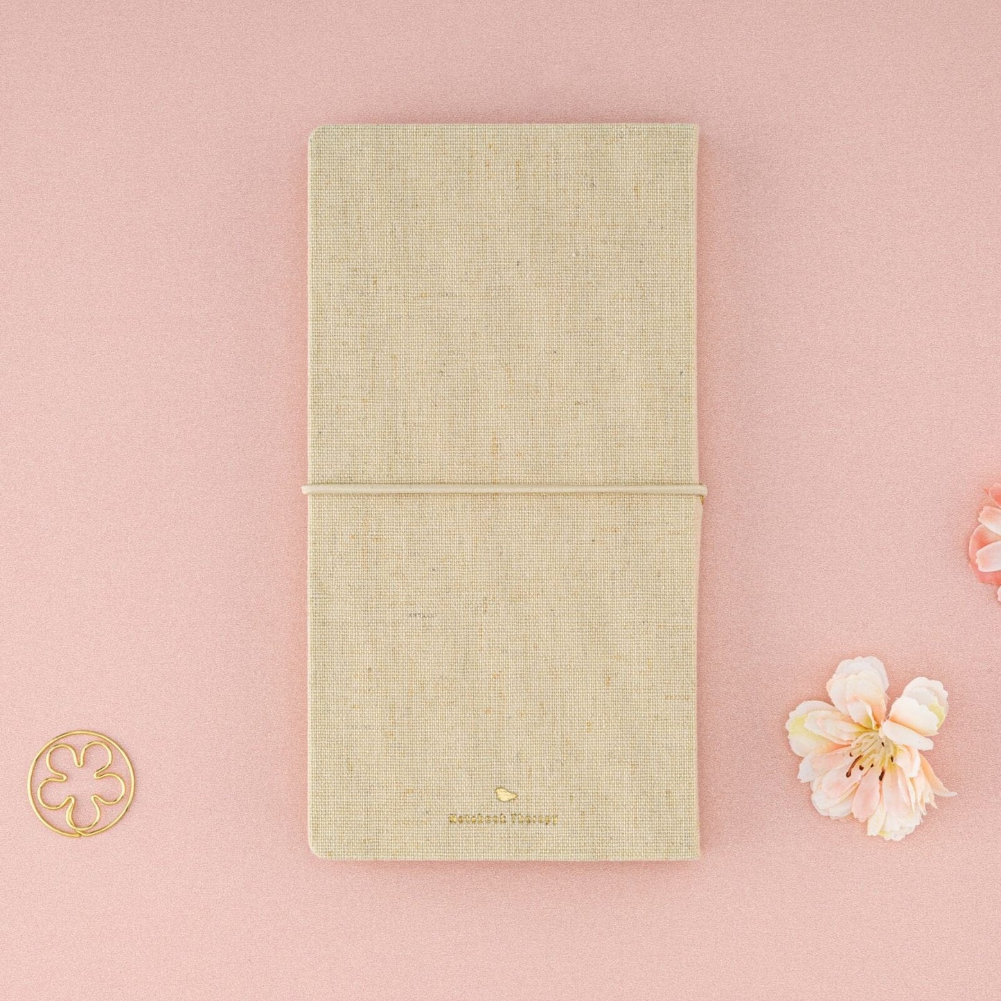 Tsuki ‘Sakura Breeze’ Kraft Paper Travel Notebook ☾