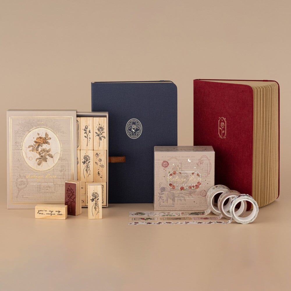 Tsuki ‘Vintage Rose’ Kraft Paper Limited Edition Bullet Journals ☾