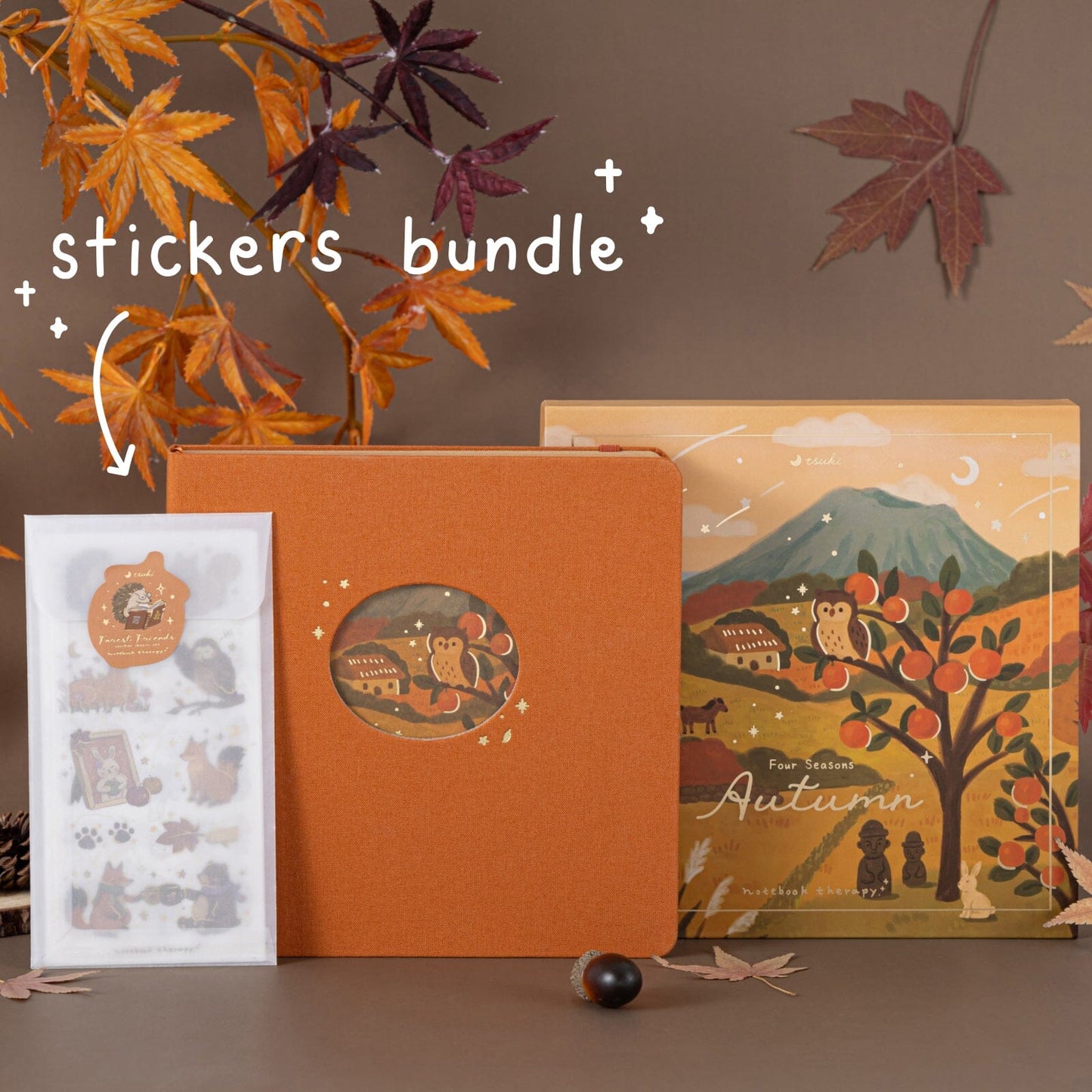 Tsuki Four Seasons: Autumn Collector’s Edition 2025 Square Bullet Journal ☾