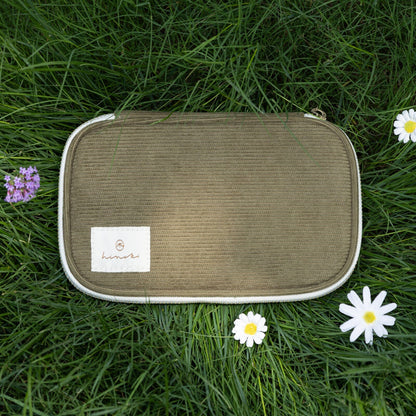 Hinoki - Forest Green Corduroy Pencil Case
