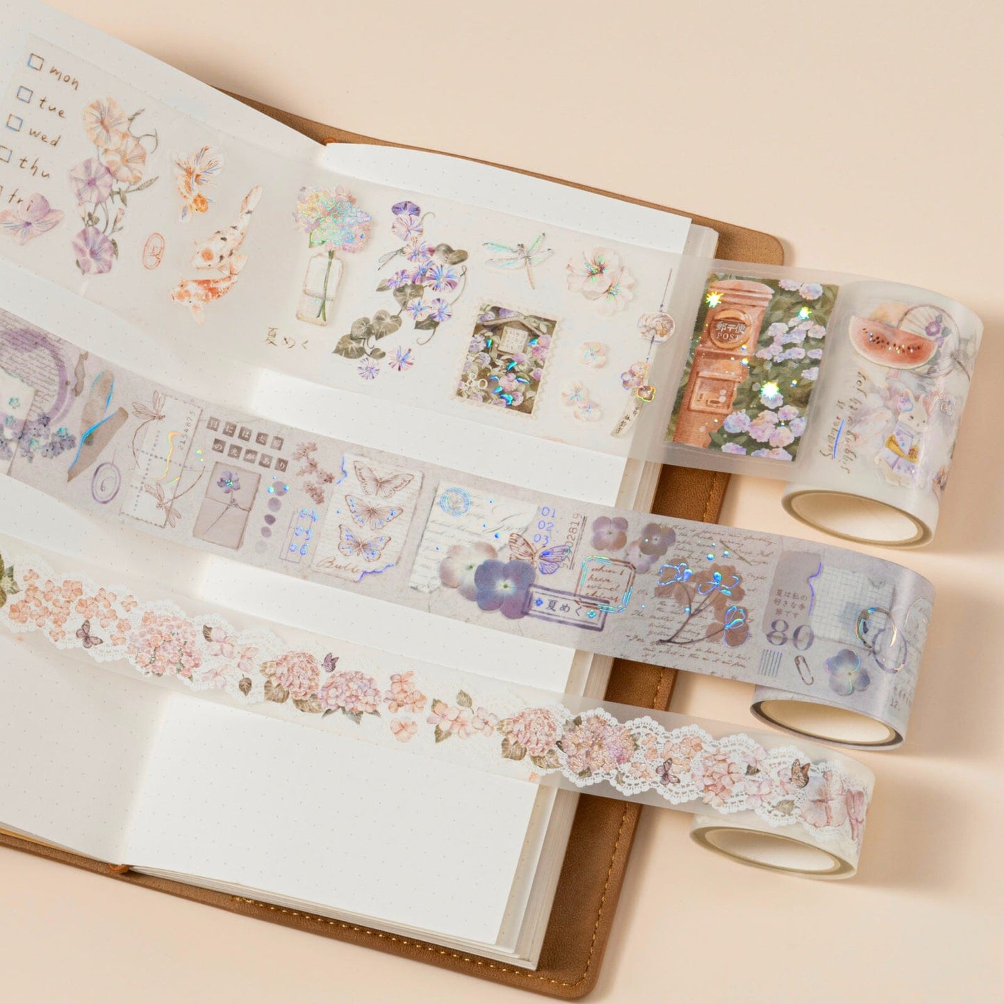 Hinoki - ‘Into the Summer’ PET Decorative Tape Set