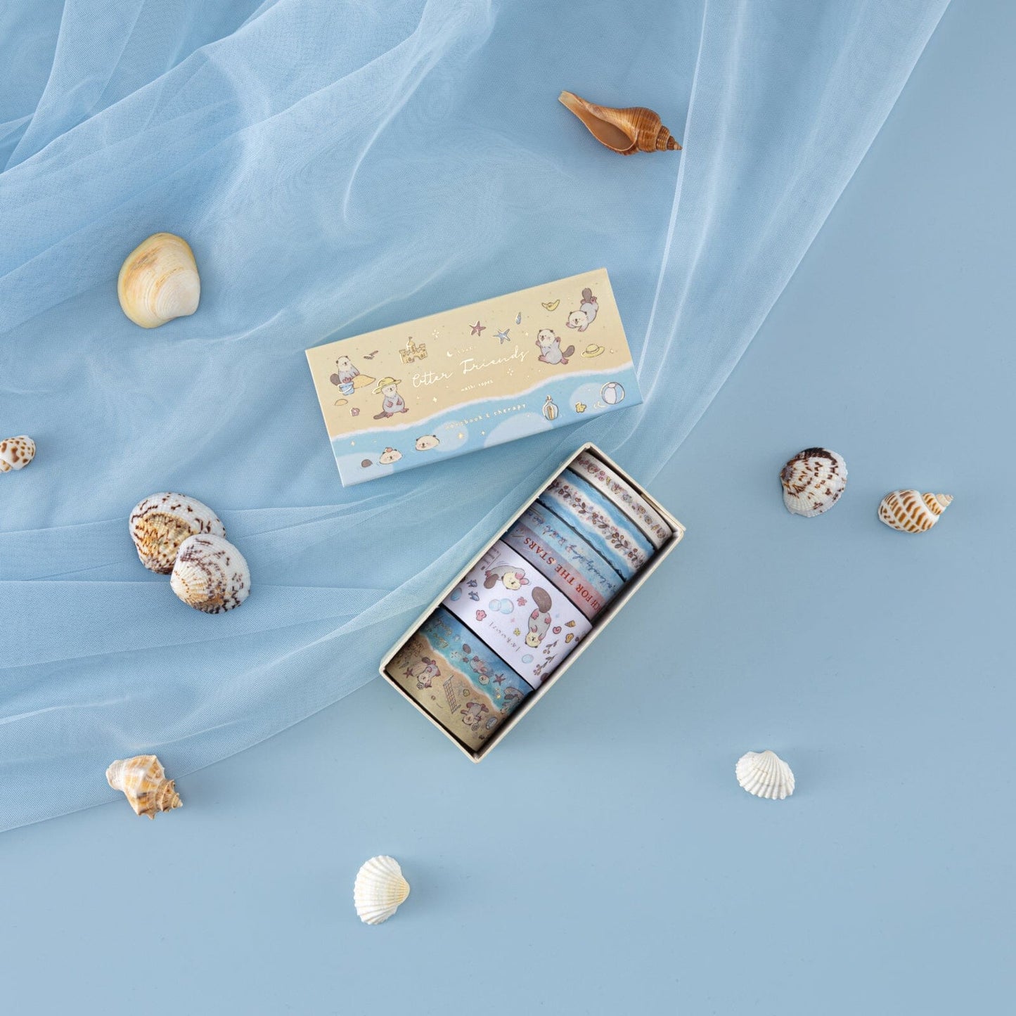 Tsuki ‘Otter Friends’ Washi Tape Set ☾