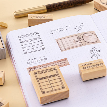 Tsuki ‘Our Stories’ Reading Journal Stamp Set ☾