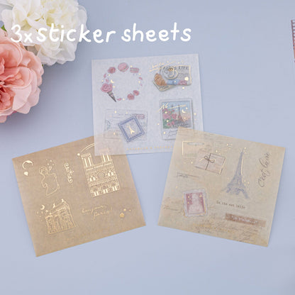 Tsuki ‘Journée à Paris’ Washi Tape Set ☾