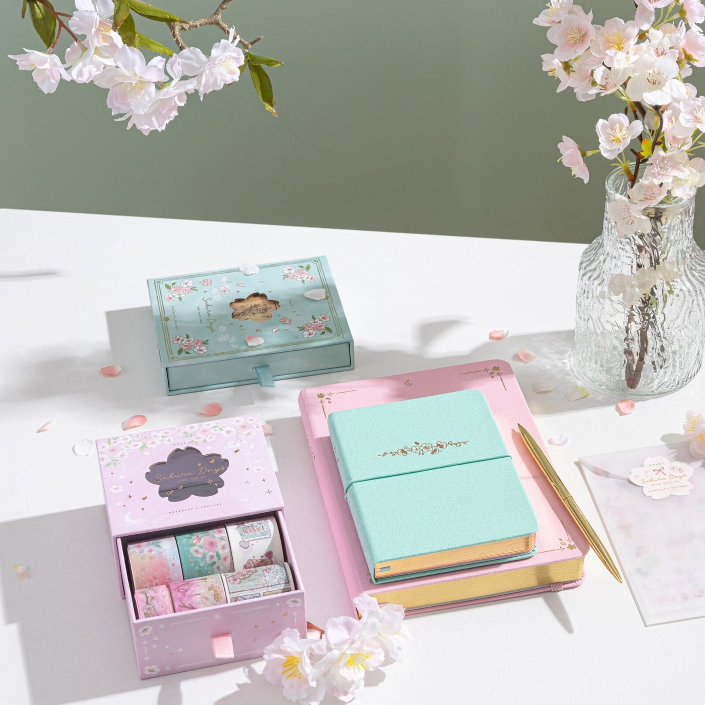 Tsuki ‘Sakura Mint’ A6 Travel Notebook ☾