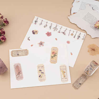Tsuki ‘Dried Flowers’ Washi Tape Set ☾