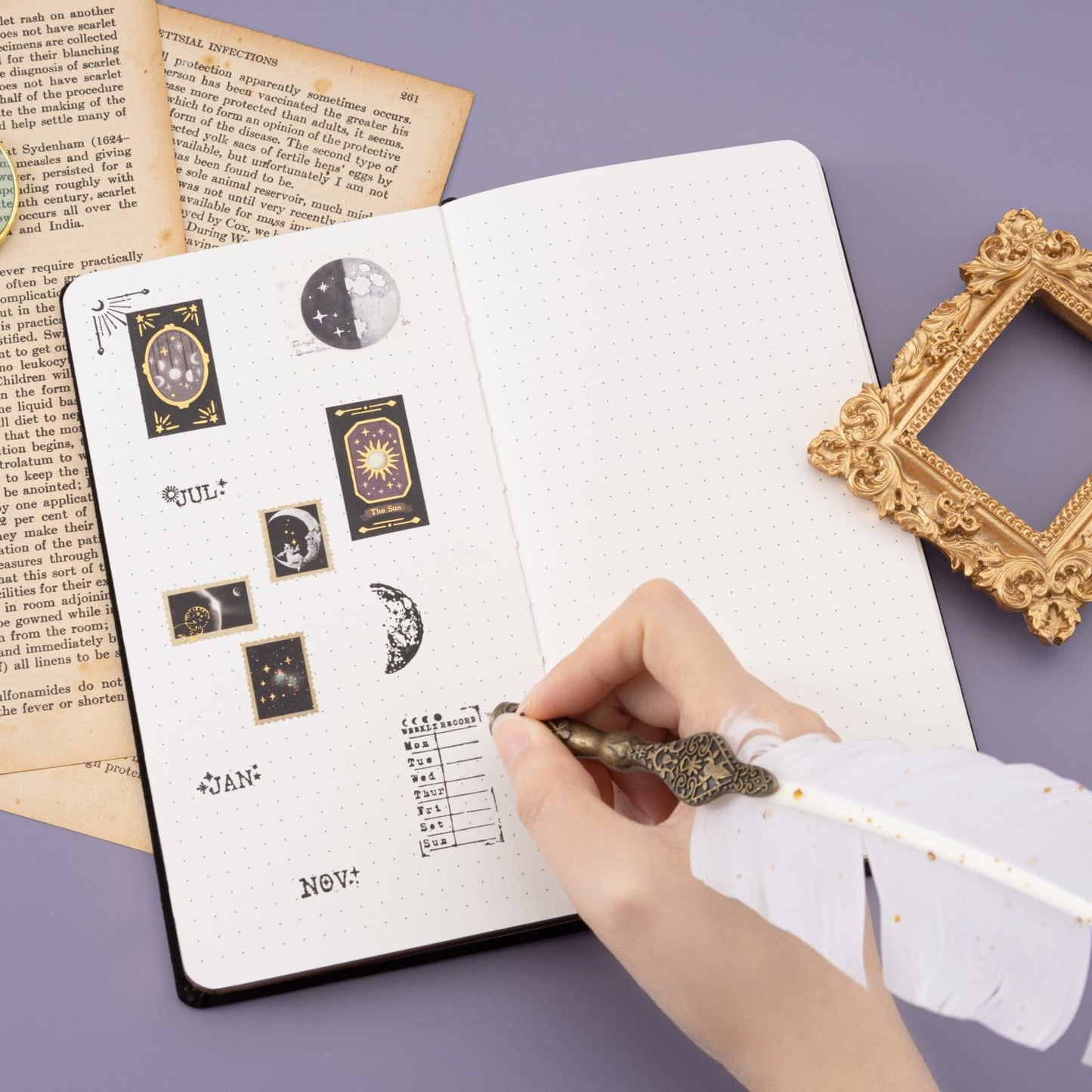 Tsuki ‘Moonlit Whisper’ Limited Edition Luxury Travel Notebook  ☾