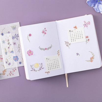 Tsuki ‘Watercolour Garden’ Stickers - Set Of 10