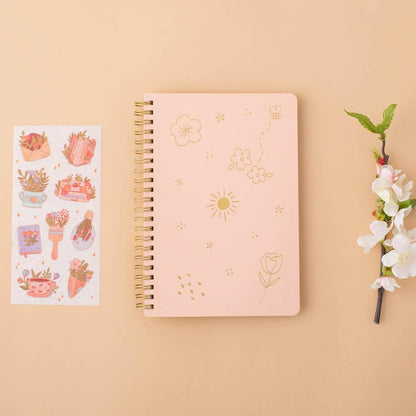 Tsuki 'Floral' Limited Edition Ring Bound Bullet Journal ☾