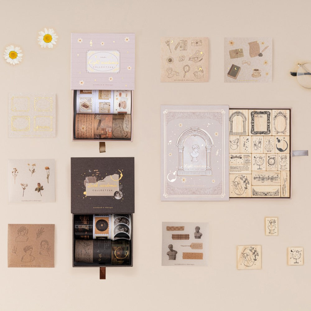 Tsuki ‘Dark Academia’ Washi Tape Set ☾