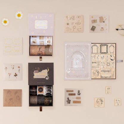 Tsuki ‘Dark Academia’ Washi Tape Set ☾