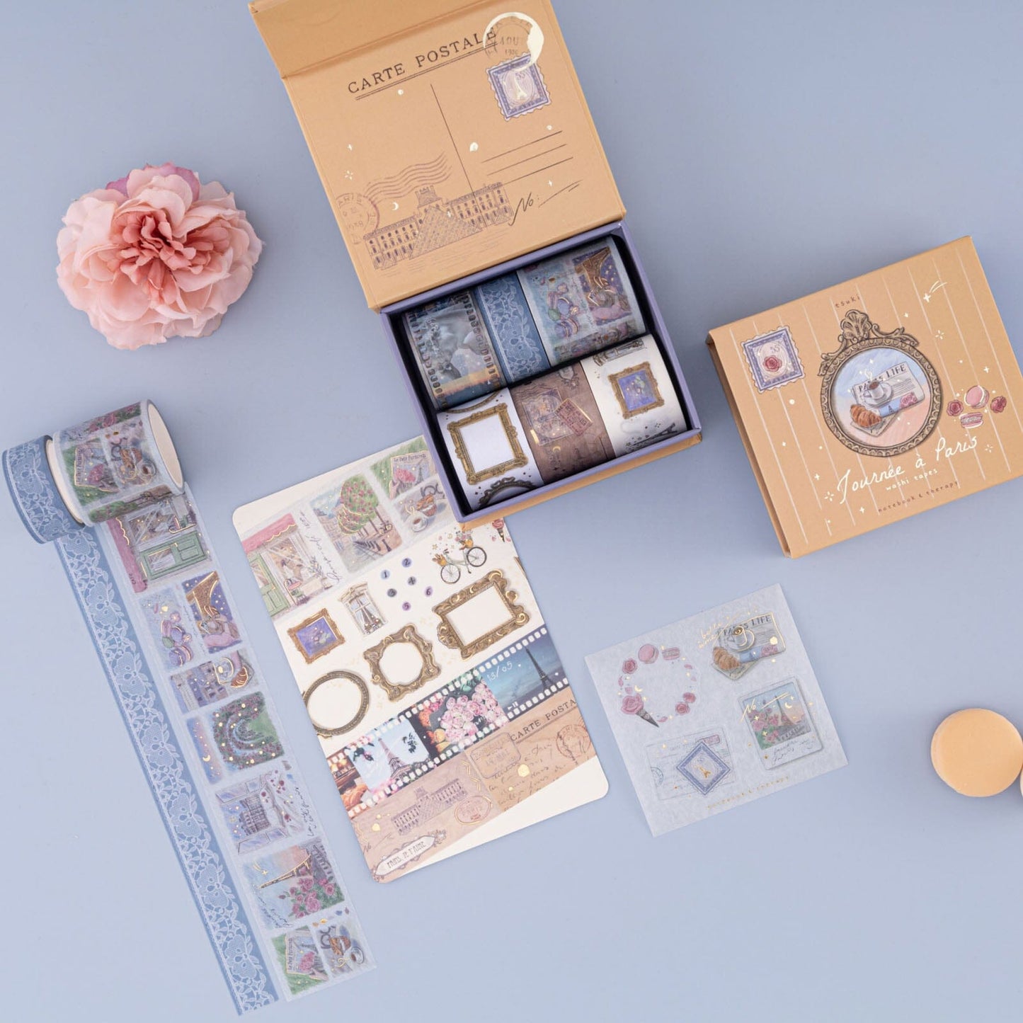 Tsuki ‘Journée à Paris’ Washi Tape Set ☾