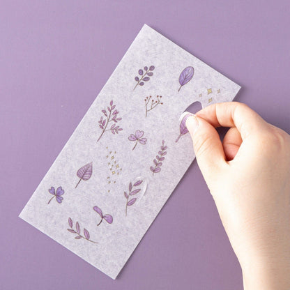 Tsuki ‘Watercolour Garden’ Stickers - Set Of 10