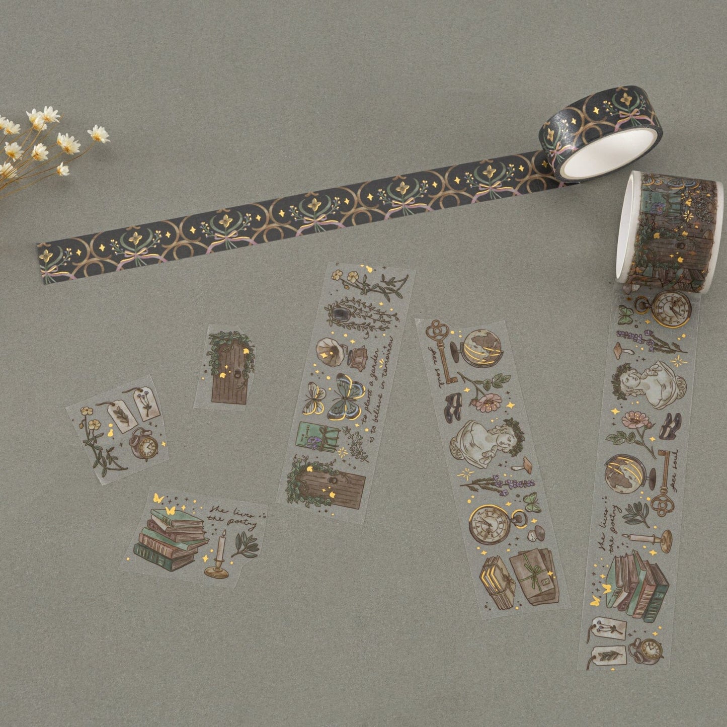 Tsuki ‘Whimsical Botanics’ Washi Tape Set ☾