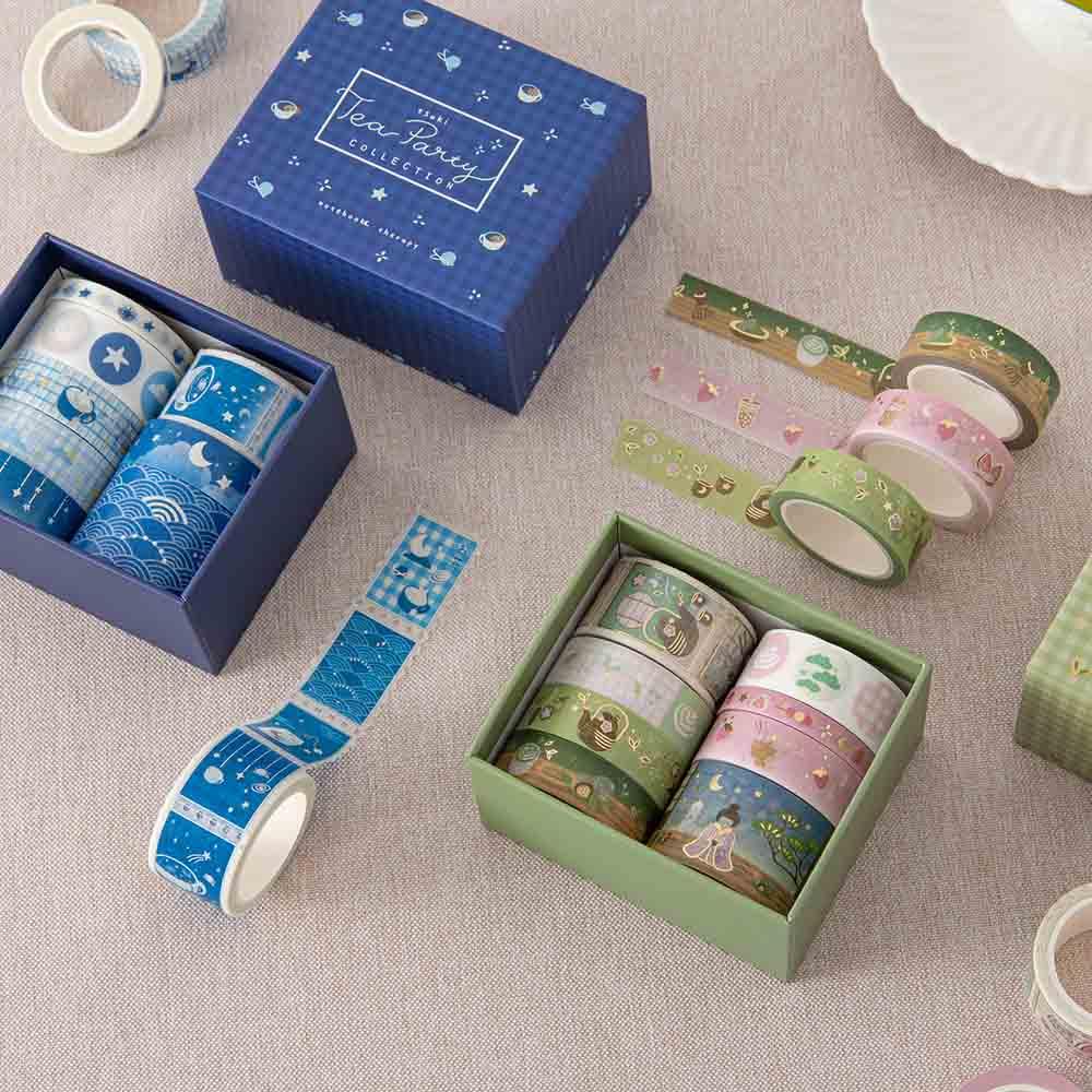 Tsuki ‘Matcha Ichigo’ Washi Tape Set ☾
