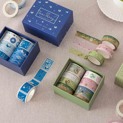 Tsuki ‘Matcha Ichigo’ Washi Tape Set ☾