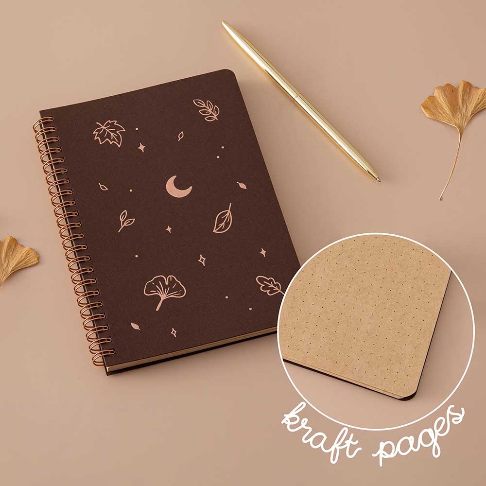 Tsuki ‘Maple Dreams’ Kraft Paper Ringbound Bullet Journal ☾