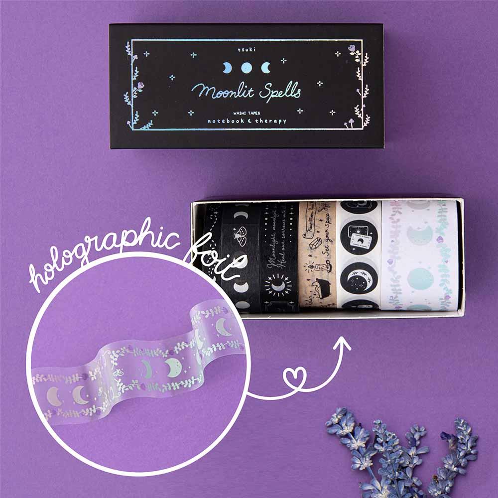 Tsuki ‘Moonlit Spells’ Washi Tapes Set ☾