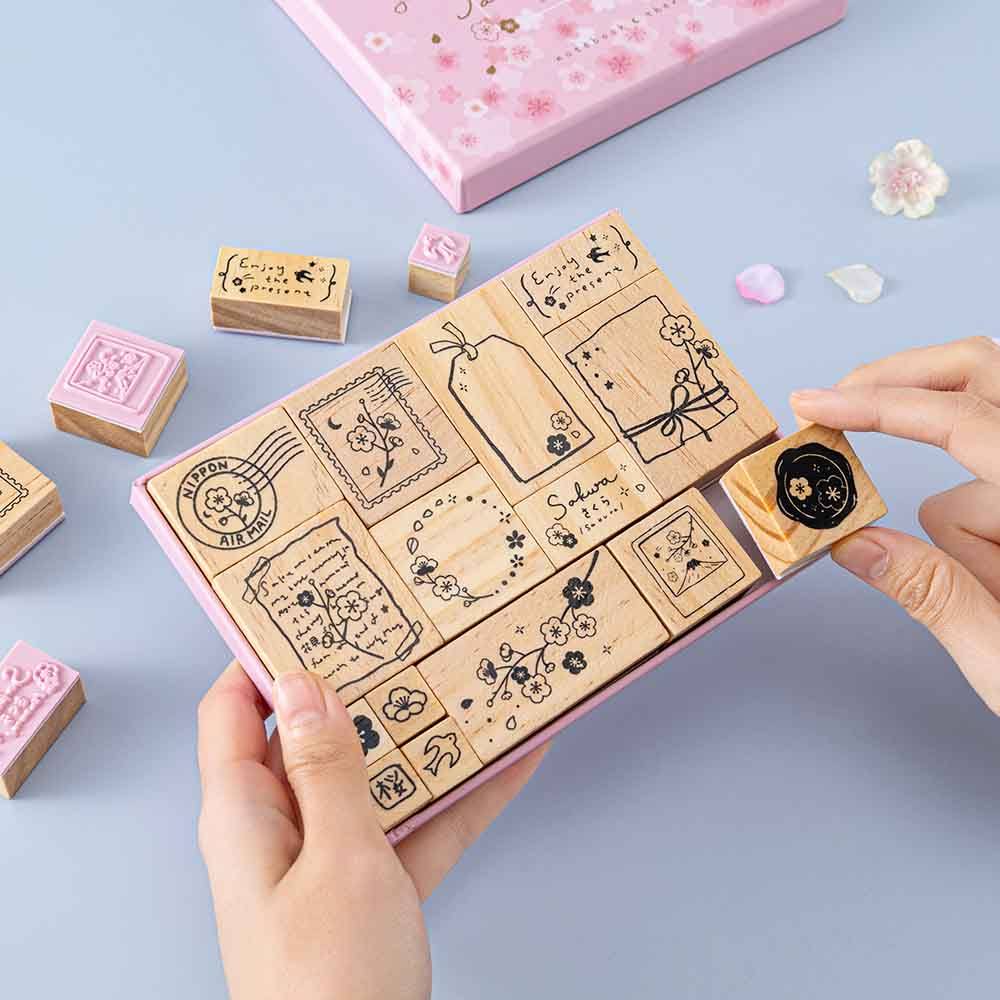 Tsuki ‘Sakura Journey’ Bullet Journal Stamp Set ☾