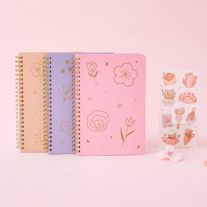Tsuki 'Floral' Limited Edition Ring Bound Bullet Journal ☾