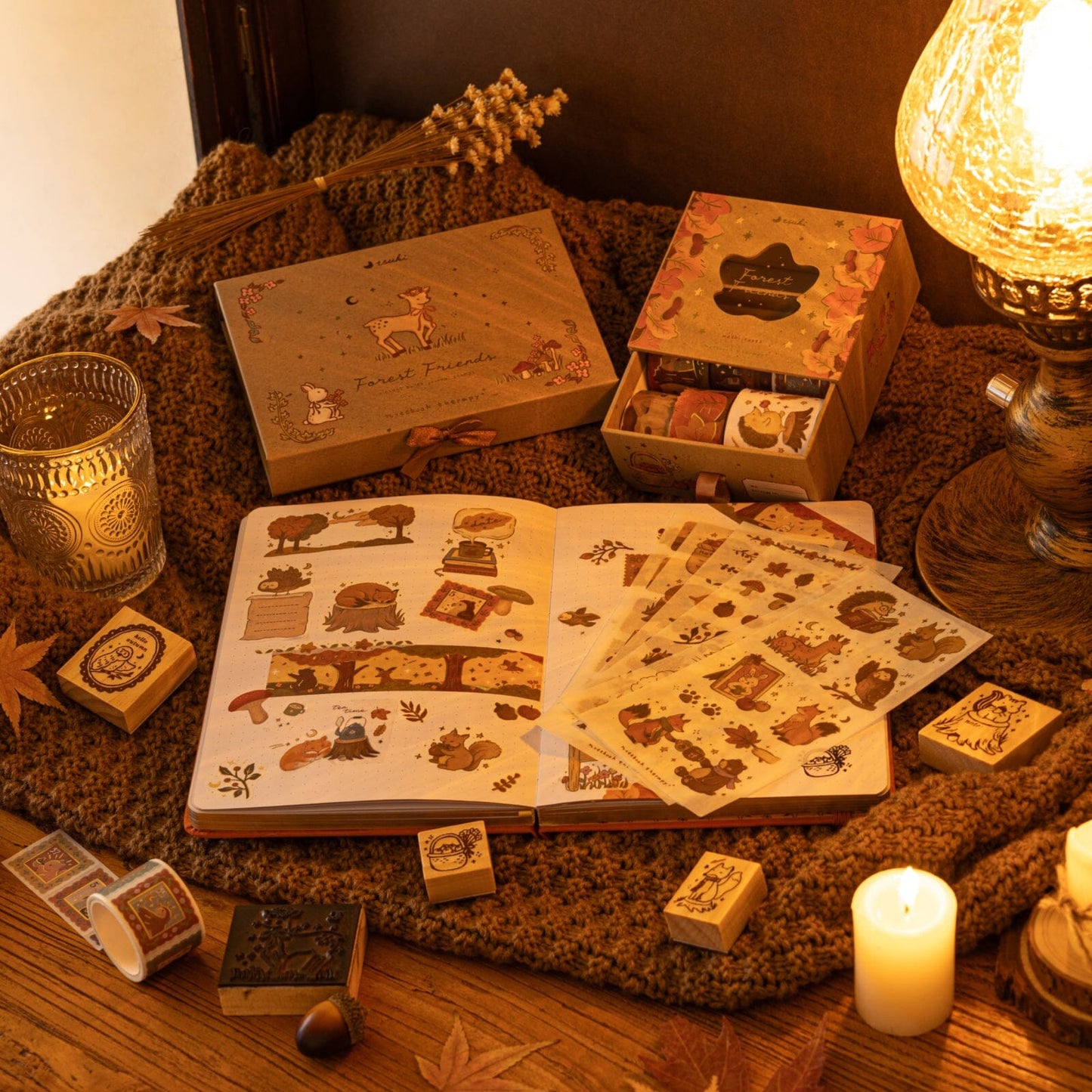 Tsuki ‘Forest Friends’ Washi Tape Set ☾