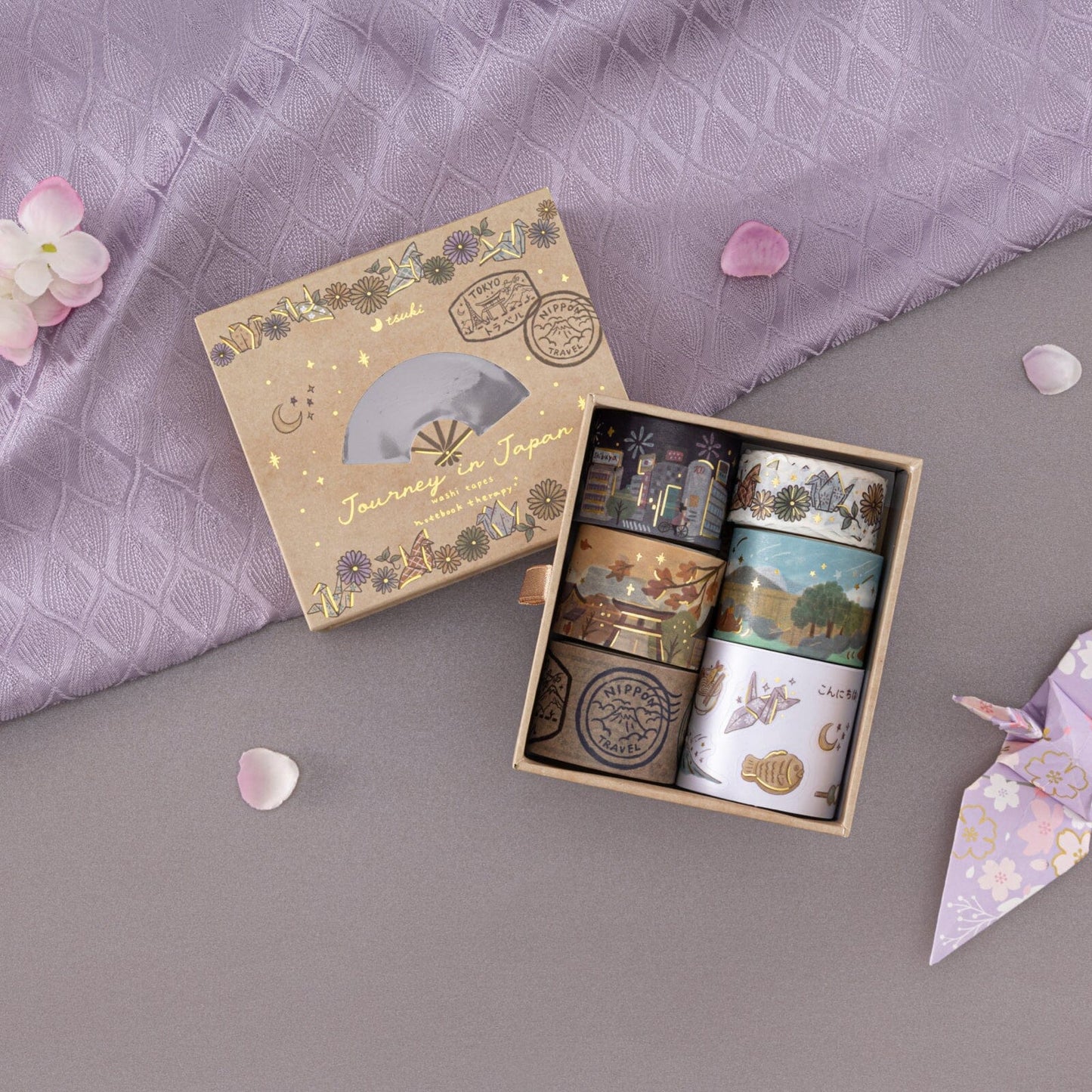 Tsuki ‘Journey in Japan’ Washi Tape Set ☾